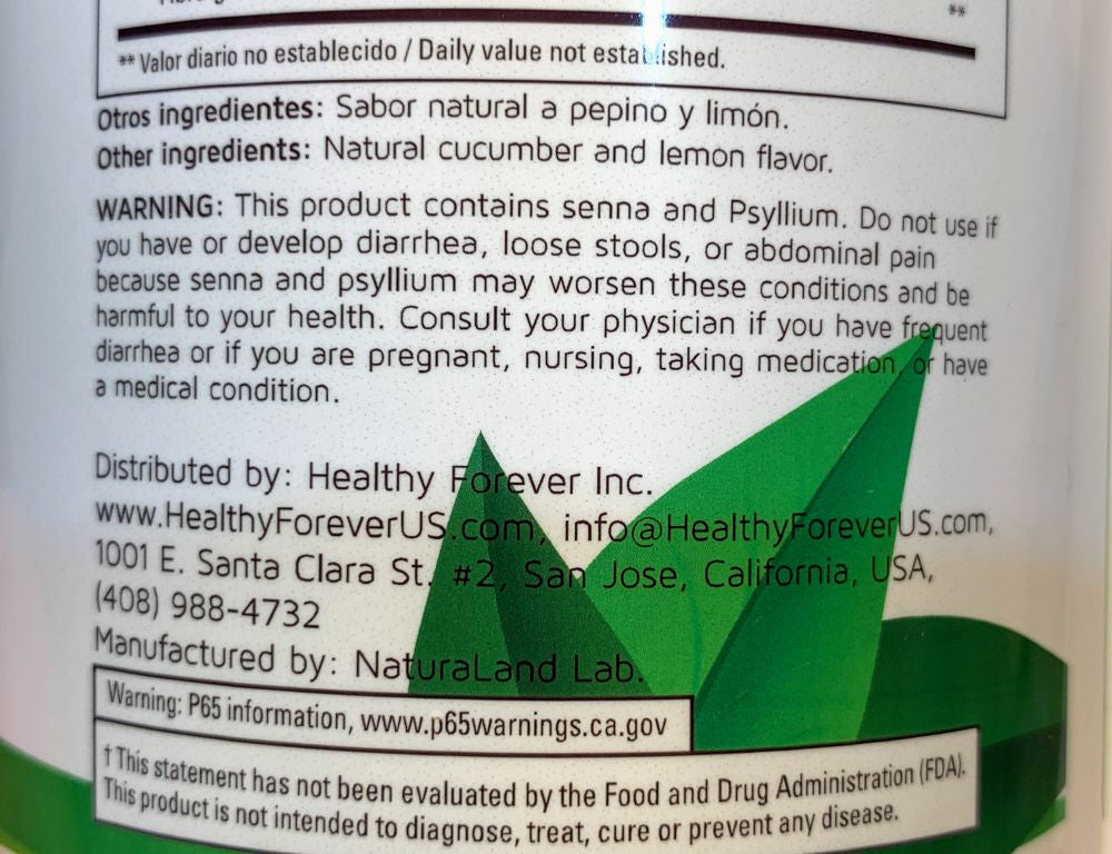 DetoxHealth cucumber lemon Dietary supplement