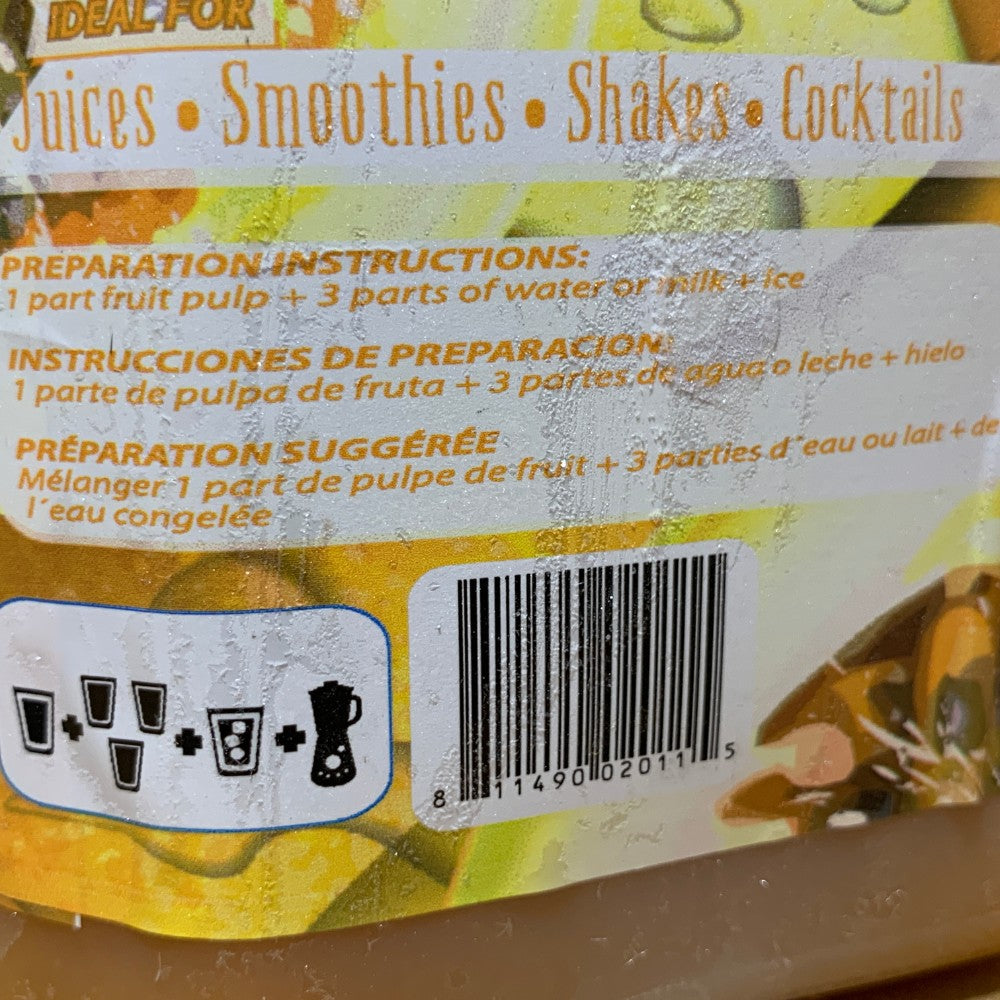 passion fruit 64oz plastic bottle of sweetened juice