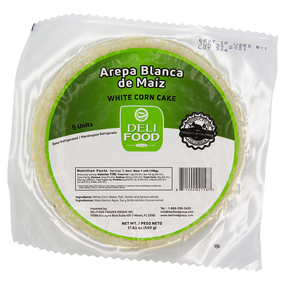 Arepas white corn cake 17.63oz 500gr