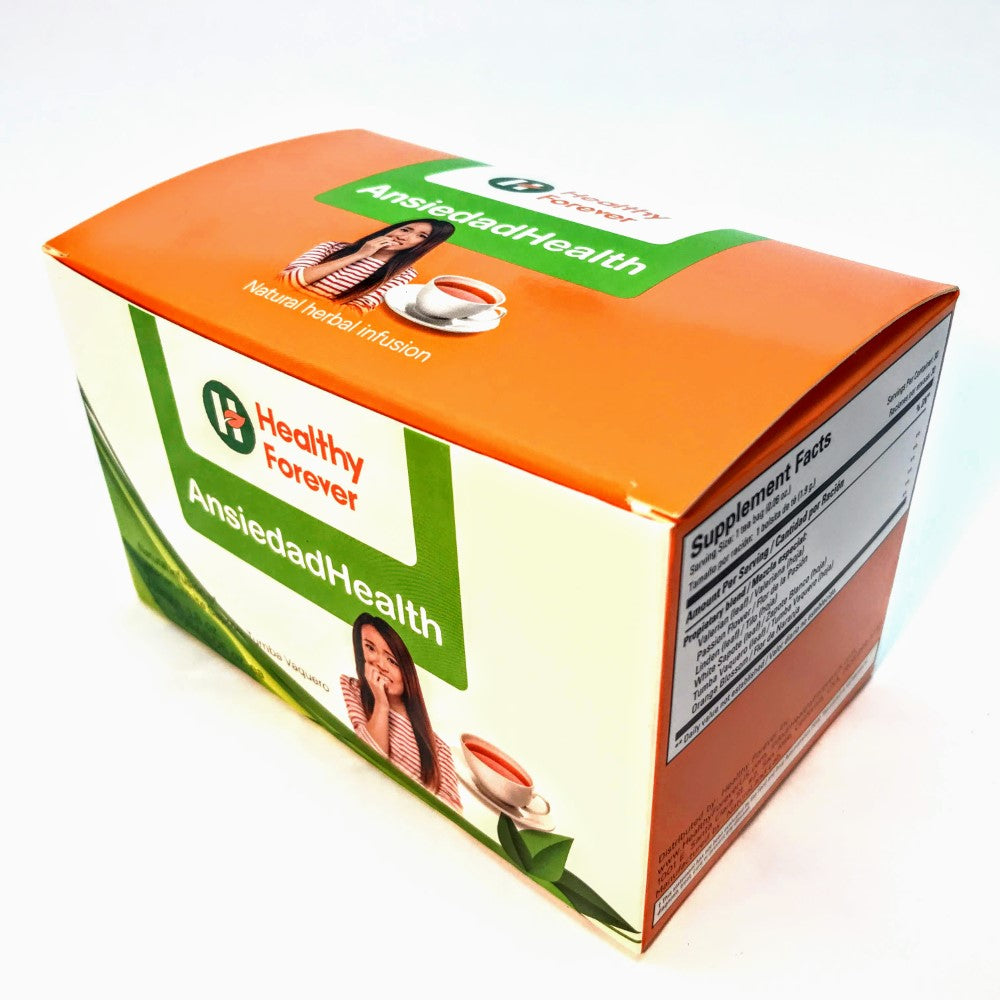 Tea Ansiedadhealth 1.8oz. 30 bags / 0.06oz ea Healthy Forever