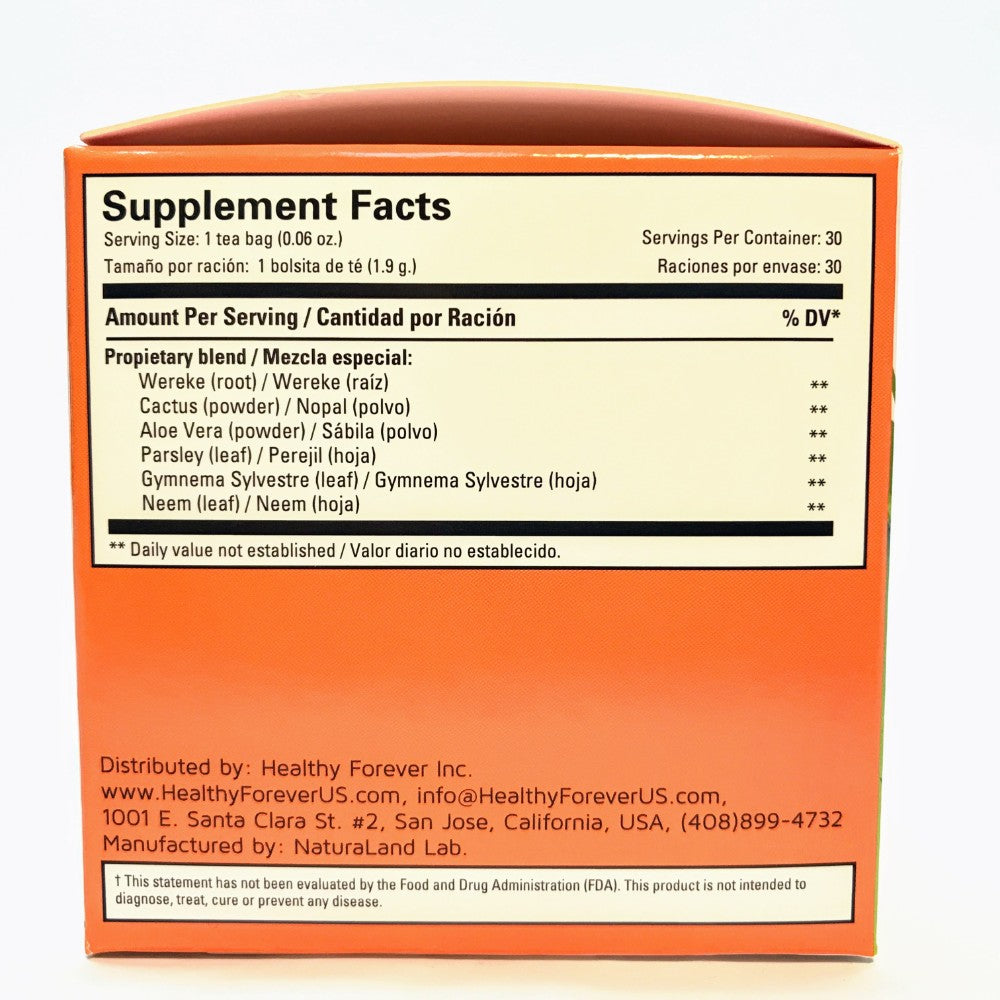 Tea DiabeHealth 1.8oz. 30 bags / 0.06oz ea Healthy Forever
