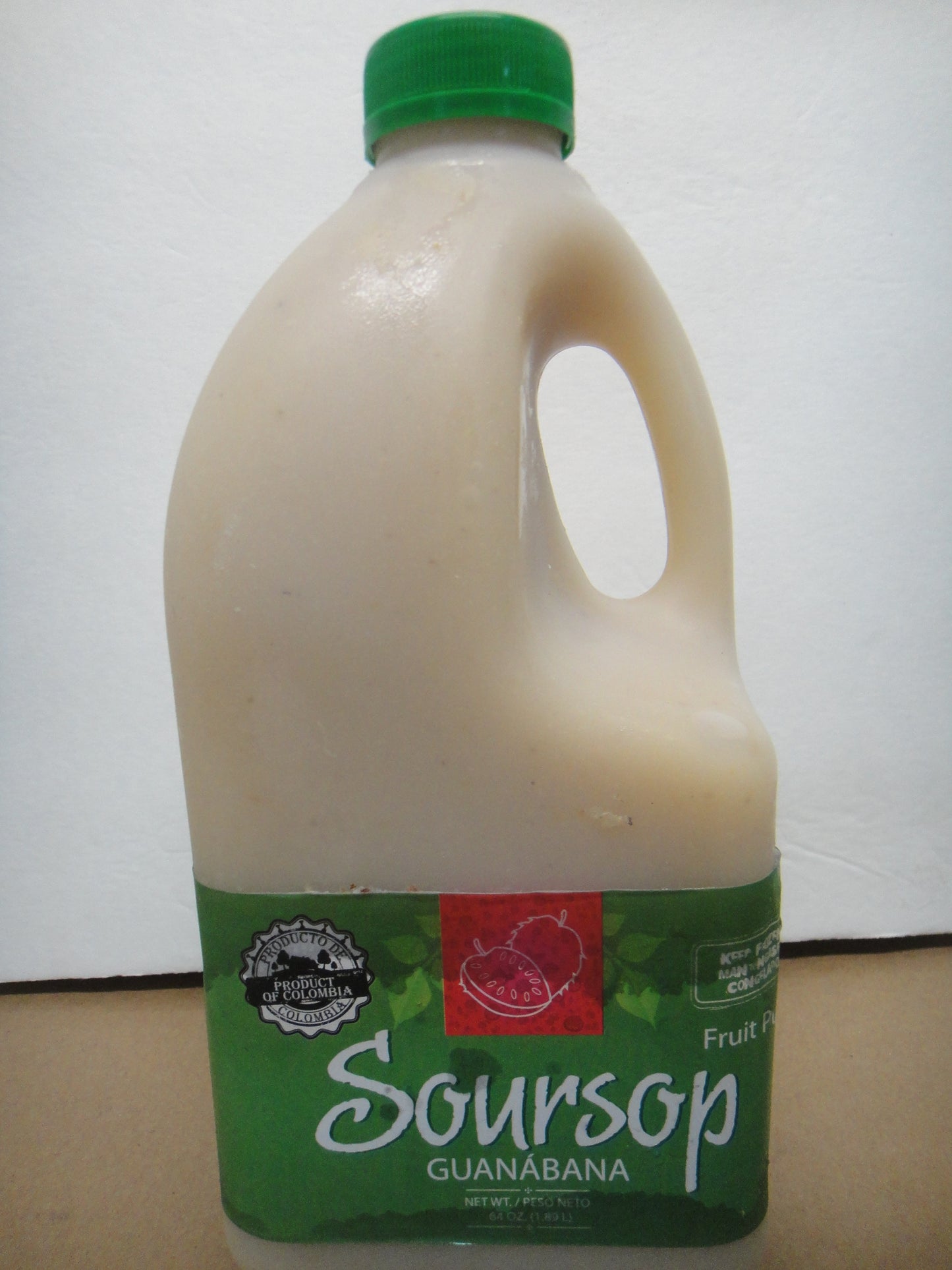 Guanabana soursop fruit 64oz plastic bottle of sweetened juice