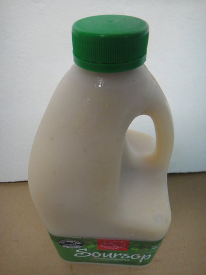 Guanabana soursop fruit 64oz plastic bottle of sweetened juice