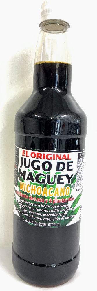Jugo de Maguey 8 plantas Michuacano Original Negro 1000 ML