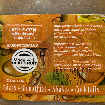 Lulo 64oz plastic bottle of sweetened juice