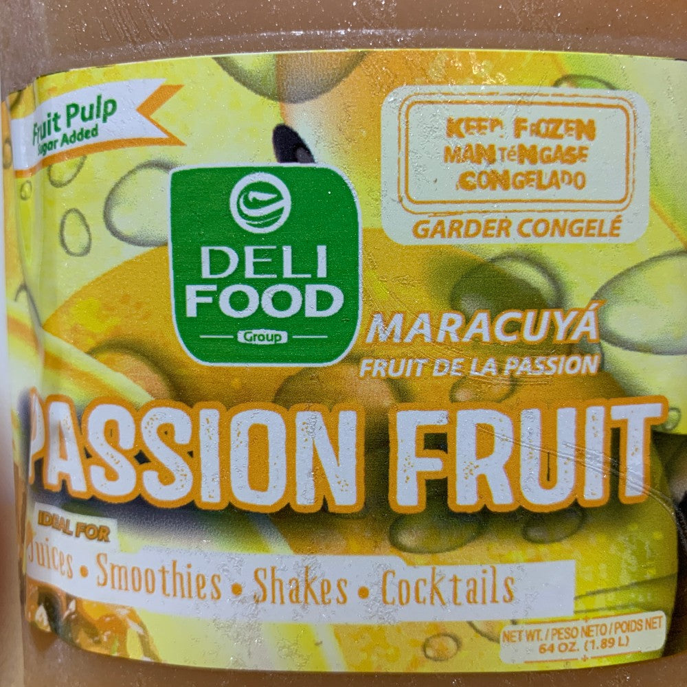 passion fruit 64oz plastic bottle of sweetened juice